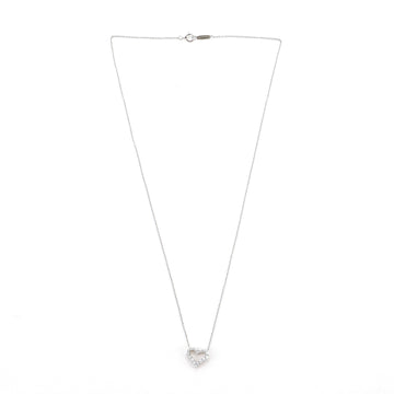 Tiffany & Co. Heart Pendant Necklace Platinum with Diamonds