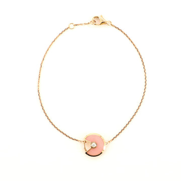 Cartier Amulette de Cartier Bracelet 18K Rose Gold and Pink Opal