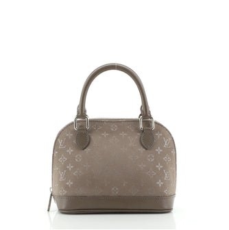 Louis Vuitton Alma Handbag Monogram Satin Mini