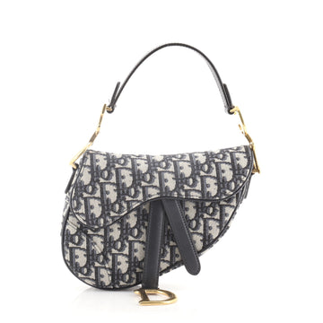 Christian Dior Saddle Handbag Oblique Canvas Mini