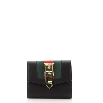Gucci Sylvie Compact Wallet Leather