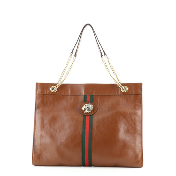 Gucci Rajah Chain Tote Leather Large