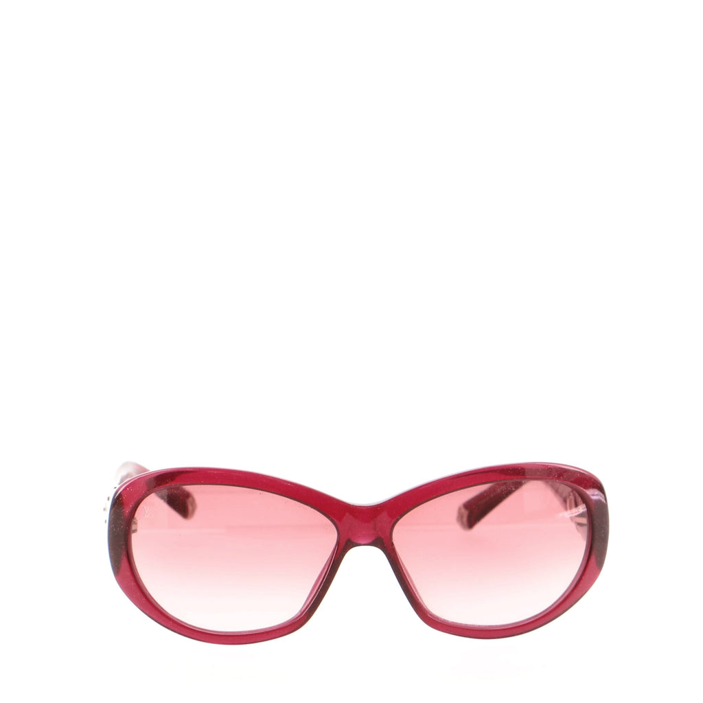Louis Vuitton LV Rise Round Sunglasses Light Pink Acetate. Size W
