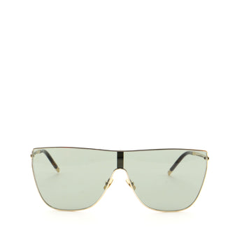 Saint Laurent Mask Shield Sunglasses Metal