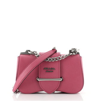 Prada Sidonie Chain Shoulder Bag Saffiano Leather Medium