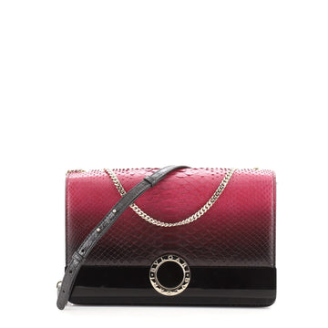 Bvlgari Signature Shoulder Bag Ombre Python Medium