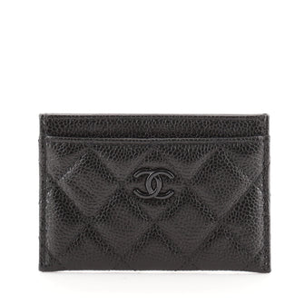 Chanel Incognito Card Holder Quilted Caviar