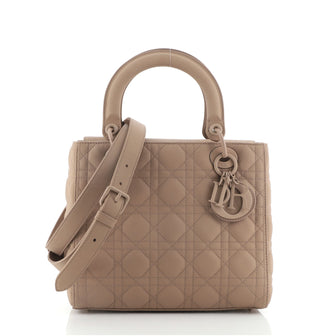 Christian Dior Ultra Matte Lady Dior Bag Cannage Quilt Calfskin Medium