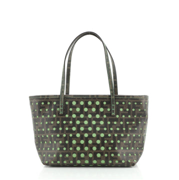 Fendi Roll Tote Printed Zucca Coated Canvas Small