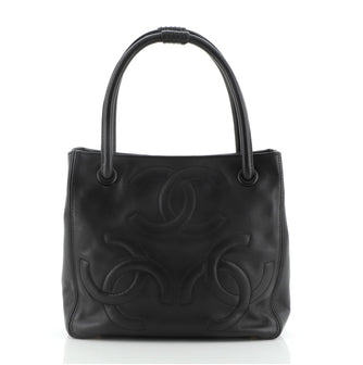 Chanel Vintage Triple CC Tote Lambskin Medium