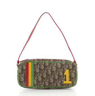 Christian Dior Vintage Rasta Crossbody Bag Diorissimo Canvas