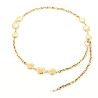 Chanel Vintage Medallion Charms Chain Belt Metal