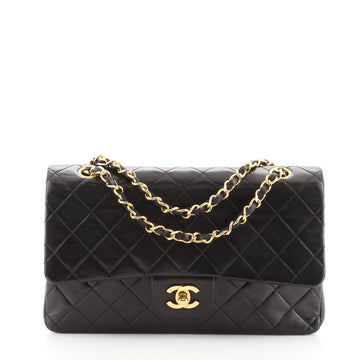 Chanel Vintage Classic Double Flap Bag Quilted Lambskin Medium