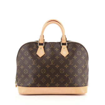 Louis Vuitton Vintage Alma Handbag Monogram Canvas PM