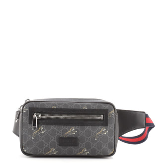 Gucci Soft Zip Belt Bag Printed GG Coated Canvas Small
