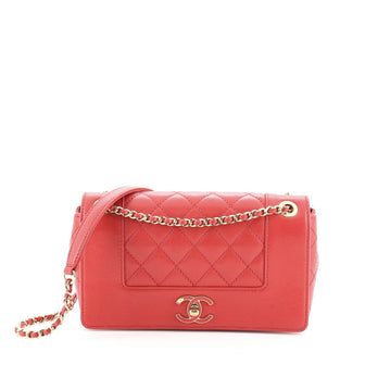 Chanel Mademoiselle Vintage Flap Bag Quilted Sheepskin Small