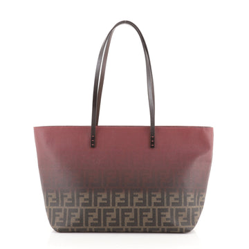 Fendi Roll Tote Ombre Zucca Coated Canvas Medium