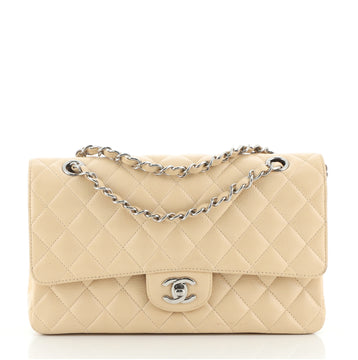 Chanel Vintage Classic Double Flap Bag Quilted Caviar Medium