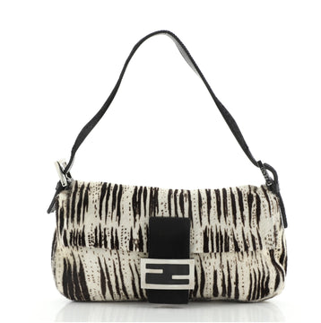 Fendi Baguette Printed Pony Hair