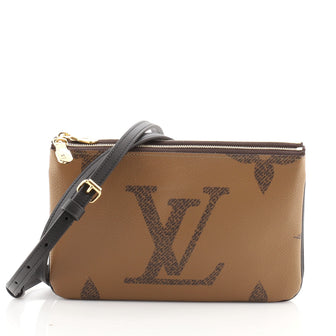 Louis Vuitton Double Zip Pochette Limited Edition Reverse Monogram Giant
