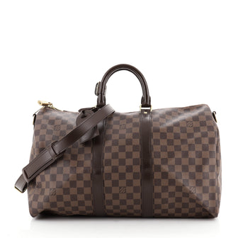 Louis Vuitton Keepall Bandouliere Bag Damier 45