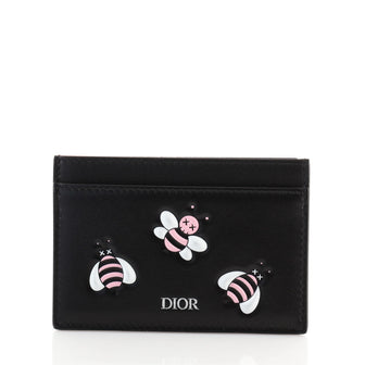 Christian Dior KAWS Card Case Embossed Leather