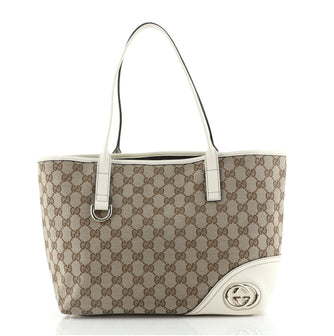 Gucci New Britt Tote GG Canvas Medium