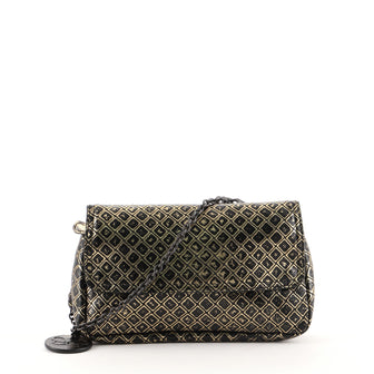 Bottega Veneta Expandable Chain Crossbody Bag Intrecciomirage Leather Small
