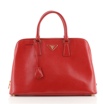 Prada Promenade Bag Vernice Saffiano Leather Large