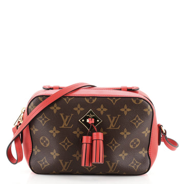 Louis Vuitton Saintonge Handbag Monogram Canvas with Leather