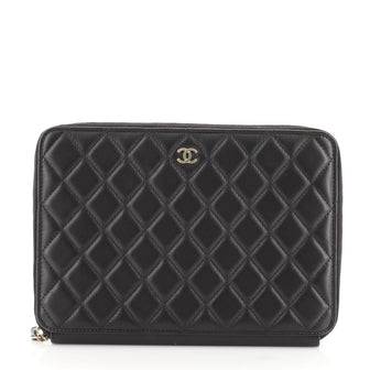 Chanel Travel Case Quilted Lambskin Small