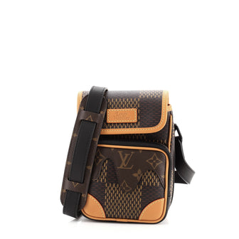 Louis Vuitton Nigo Amazone Messenger Bag Limited Edition Giant Damier and Monogram Canvas Nano