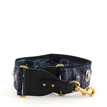 Christian Dior Shoulder Strap Embellished Oblique Canvas