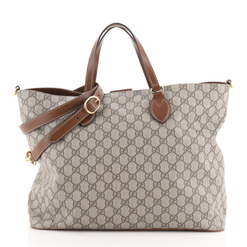 Gucci Convertible Soft Tote GG Coated Canvas Medium