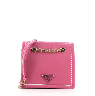 Prada Chain Flap Bag Tessuto Mini
