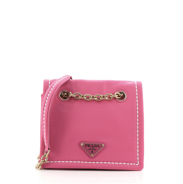 Prada Chain Flap Bag Tessuto Mini