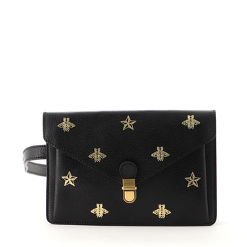 Gucci Bee Belt Bag Printed Leather