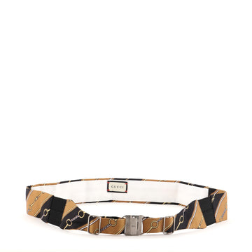 Gucci Tuxedo Belt Printed Silk