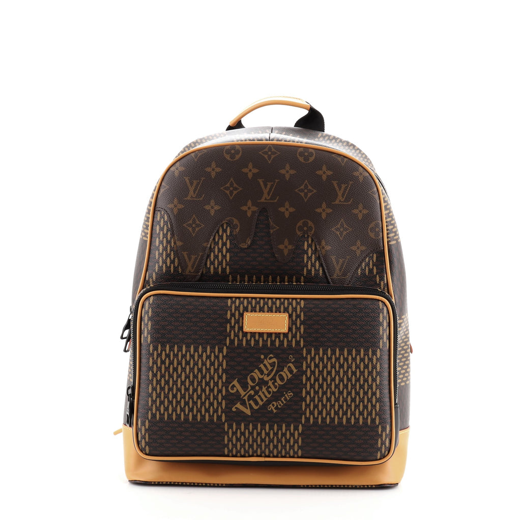 Louis Vuitton Nigo Campus Backpack Limited Edition Giant Damier and  Monogram Canvas Brown 687201