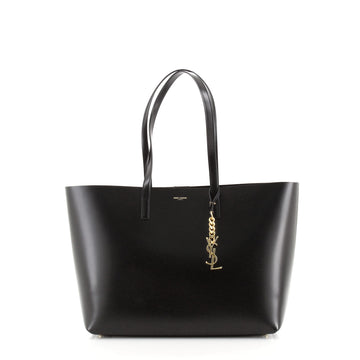 Saint Laurent Classic Monogram Charm Shopper Tote Leather Medium