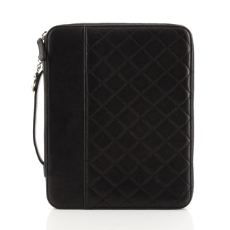 Chanel Zip Around iPad Case Quilted Lambskin