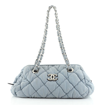 Chanel Bubble Bowler Bag Quilted Nylon Small