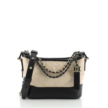 Chanel Gabrielle Hobo Quilted Aged Calfskin Small