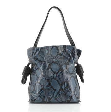 Loewe Flamenco Knot Bag Python Small
