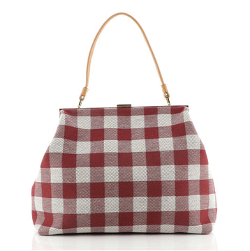 Mansur Gavriel Soft Elegant Bag Gingham Canvas