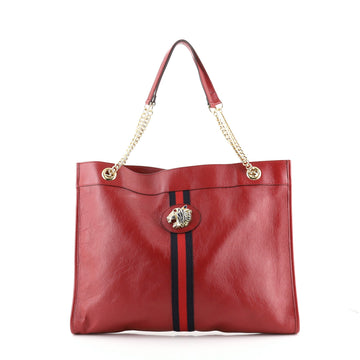 Gucci Rajah Chain Tote Leather Large