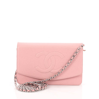 Chanel Timeless Wallet on Chain Caviar 