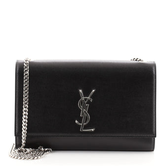 Saint Laurent Classic Monogram Crossbody Bag Grainy Leather Medium