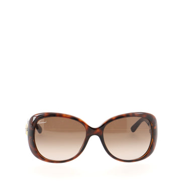 Gucci Interlocking G Oversized Sunglasses Acetate with Crystal Detail