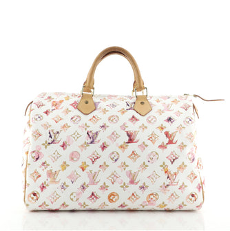 Louis Vuitton Speedy Handbag Monogram Watercolor Aquarelle 30